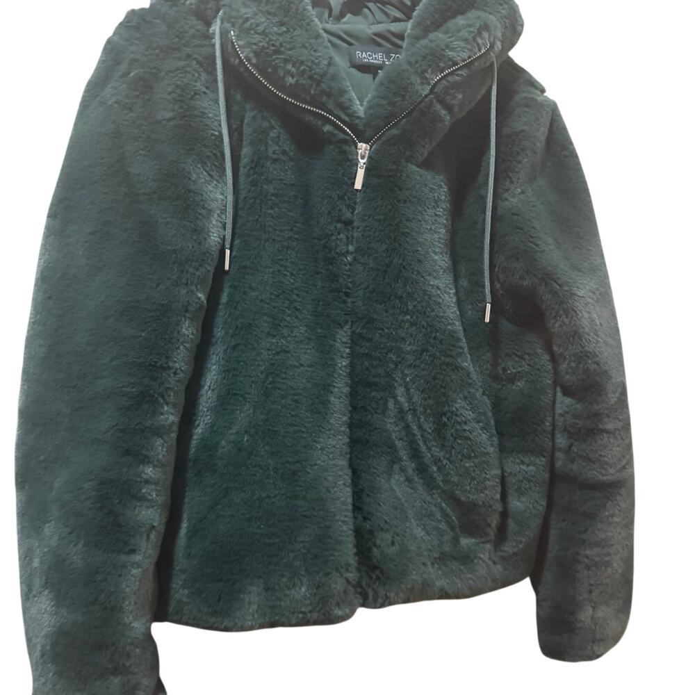 Rachel Zoe emerald Green hooded jacket V